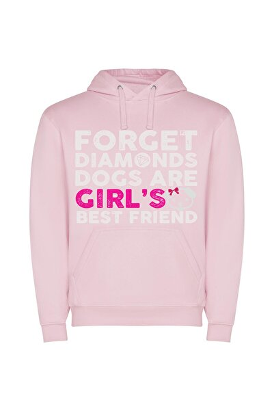 iLovePrints Dazzling Girl Gang Glam Φούτερ με κουκούλα σε χρώμα Ροζ
