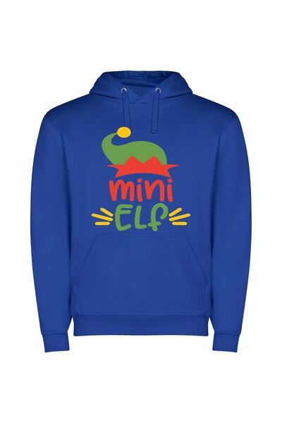 iLovePrints Chibi Elf Hat Delight Φούτερ με κουκούλα σε χρώμα Μπλε