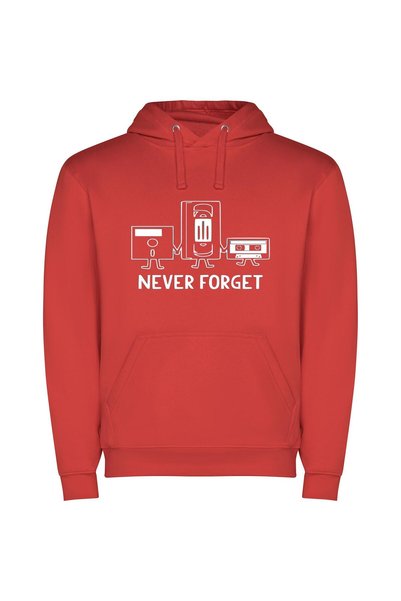 iLovePrints Timeless Melancholic Memories Φούτερ με κουκούλα σε χρώμα Κόκκινο