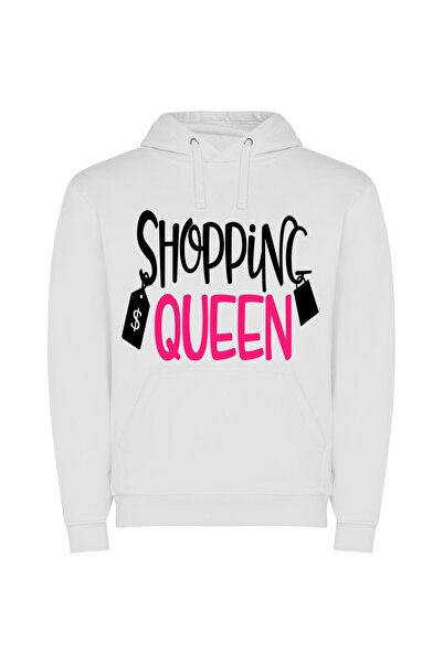 iLovePrints Fancy Fashion Emporium Φούτερ με κουκούλα σε χρώμα Λευκό