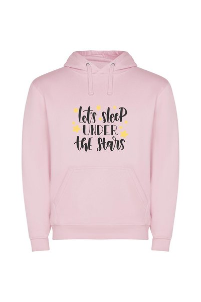 iLovePrints Starry Night Slumber Φούτερ με κουκούλα σε χρώμα Ροζ
