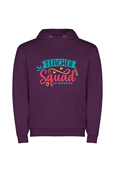 iLovePrints Teacher Squad: Adobe Deliciousness! Φούτερ με κουκούλα σε χρώμα Μωβ