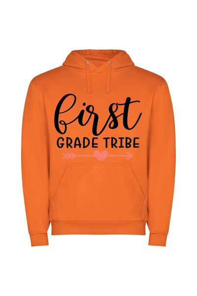 iLovePrints Grade-One Tribe Logo Φούτερ με κουκούλα σε χρώμα Πορτοκαλί