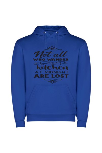 iLovePrints Midnight Kitchen Wanderer Φούτερ με κουκούλα σε χρώμα Μπλε