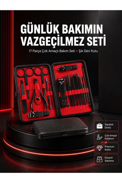 Generic Brand 17-Piece Professional Manicure Set – Stainless Steel New Genera...