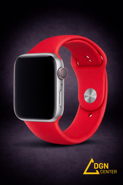 FMK Apple Watch 44 mm (4. , 5., 6. Nesil, SE 1 ve SE 2) Uyumlu Premium Siliko...