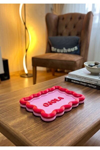 GRAUHAUS Wavy Tray Coffee Table Accessory Presentation and Jewelry Tray Livin...