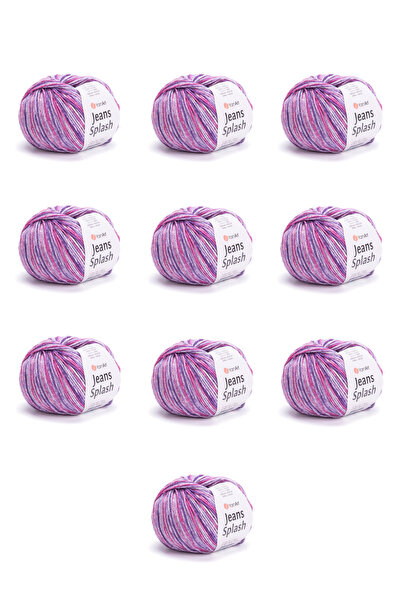 Yarnart Jeans Splash 10 Pieces Hand Knitting Yarn (949) 55% Cotton 45% Polyac...