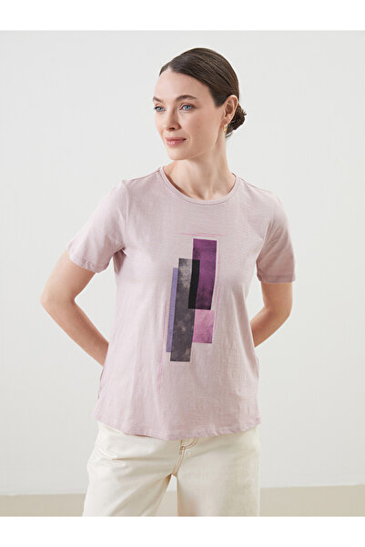 LC Waikiki Lila Crew Neck Printed Women's T-Shirt
