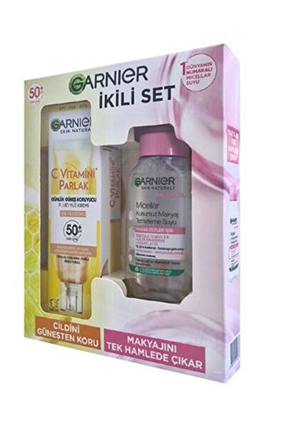 Generic Brand كريم الوجه الشمسي جارني إر يو في فلويد 40 مل + ماء تنظيف المكيا...