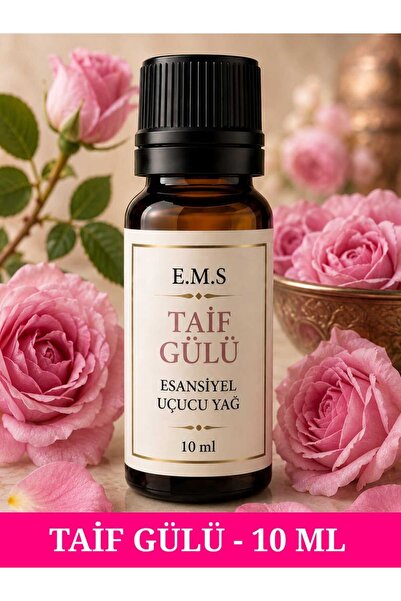 E.M.S AVM TAİF GÜLÜ Esansiyel Uçucu Yağ Buhurdanlık Yağı Difüzör Esansı Oda K...