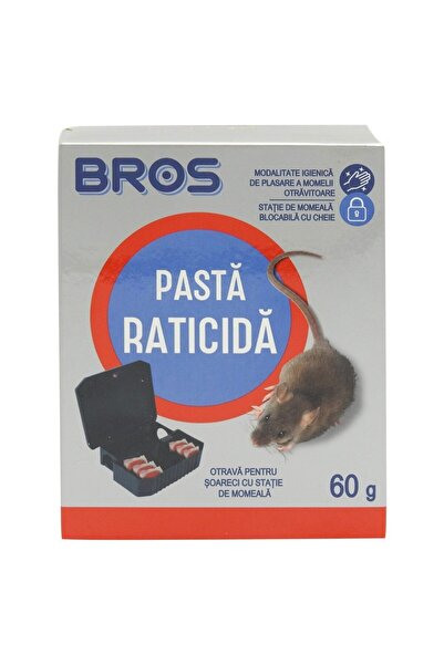 bros Bait Box for Poisoning, Rodenticide Paste 60 g 2069
