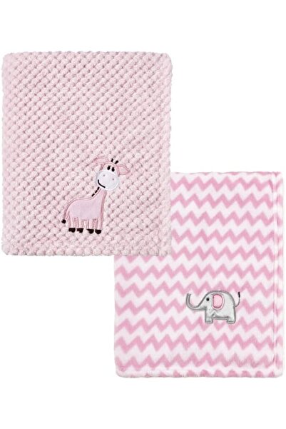 CREVENT 76X102CM Cute Plush Cozy and Warm Fleece Baby Blanket for Girls Infan...