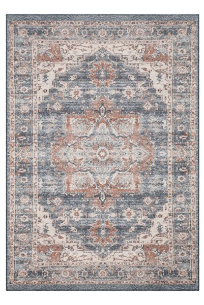 Neşem Halı Boutique EKO HALI Elista Vintage ELS 202 Navy Beige Vintage Tasarı...