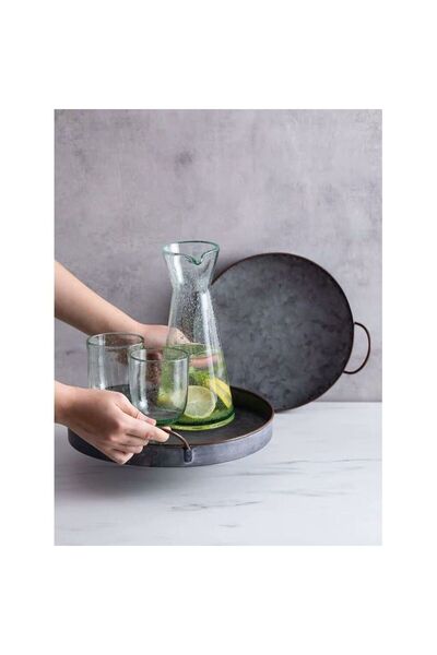 Generic BLISS VIE ROUND IRON TRAY-30 CM