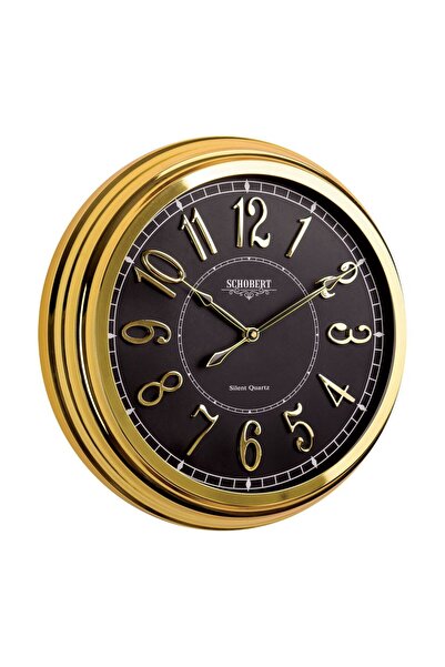 Generic Metal Wall Clock 5138GN2, 39cm, Silent Non Ticking, Battery Operated,...