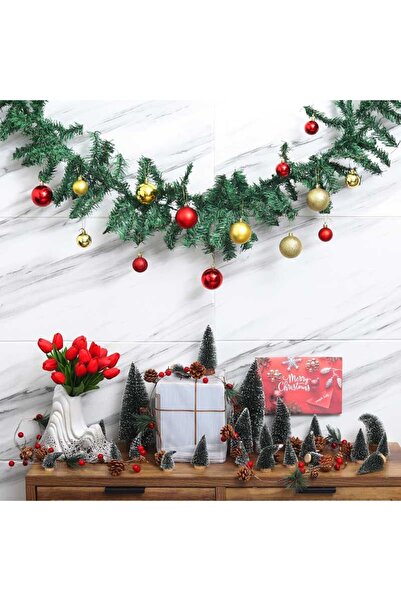 Generic Marketplace New In pack of 10pcs Small Pine Tree With Wooden Base For...