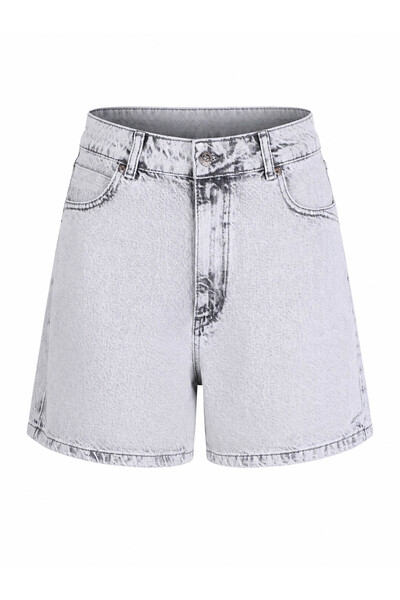 trender 7972 شورت نسائي رمادي 26YH27000095