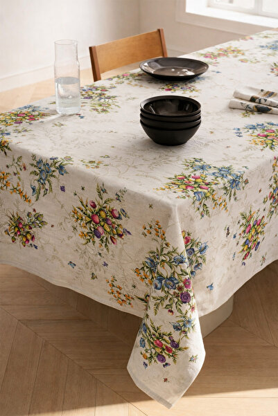 dekomall home & living Botanical Elegance Cotton Tablecloth