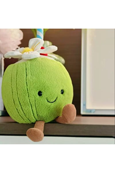 BABUN Cute Plush Food Keychain Bag Ornament Set Fun Adorable Nuts Drink Desse...