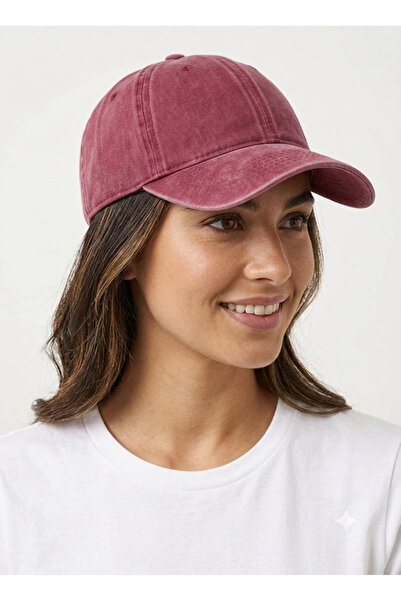 STELLA VESTİNO Unisex Yıkamalı Pamuklu Spor Kep -Eskitme Vintage Ayarlanabili...