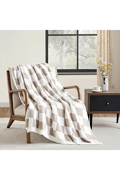 CREVENT 76x102cm Cozy Soft and Warm Mink Baby Blanket with Sherpa Backing, Pa...