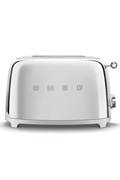SMEG Prăjitor de pâine stil anii '50 TSF01SSEU, 950 W, 2 felii, 6 setări, Tav...