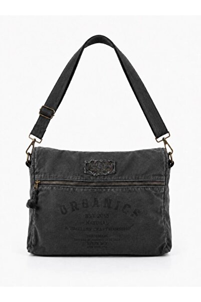 OLD COTTON BAGS Salaş Omuz Çantası Pamuk Postacı Laptop Okul Seyahat Günlük V...