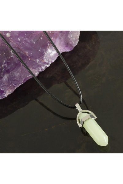 Generic Brand Kmrsfres Yeşim (212228) Point Necklace-Green