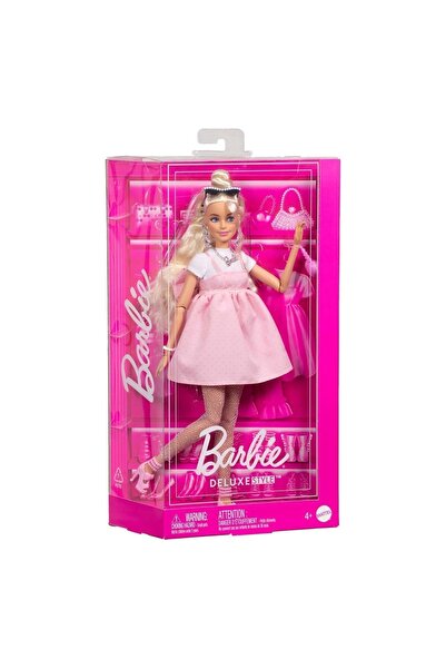 mattel Păpușa Barbie Fashionistas Deluxe Style - Rochie roz și accesorii