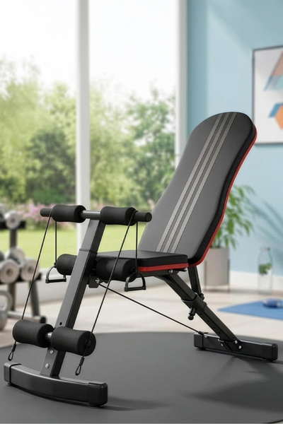 Fitness World Multifunctional Adjustable Folding Weight Bench, Multi-Position...