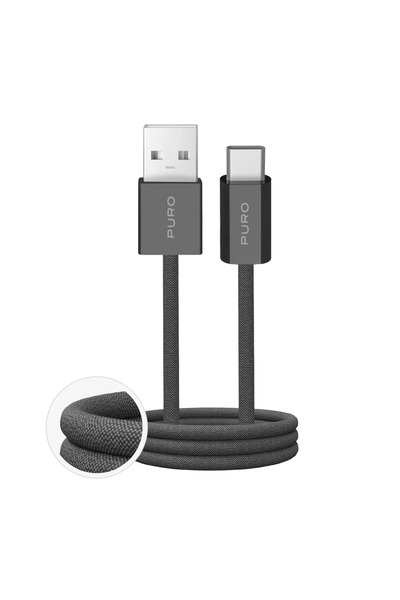 Puro Cablu Fabrik 2.0 10W USB-A la USB-C 1.5M pentru telefoane, încărcare rapidă