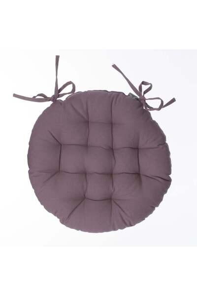 Atmosphera Pernă rotundă pentru scaun - Gri taupe, D.38 cm