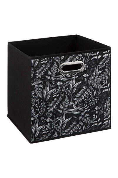 FİVE Coș textil 31x31cm, Negru cu model - Mix'n Modul
