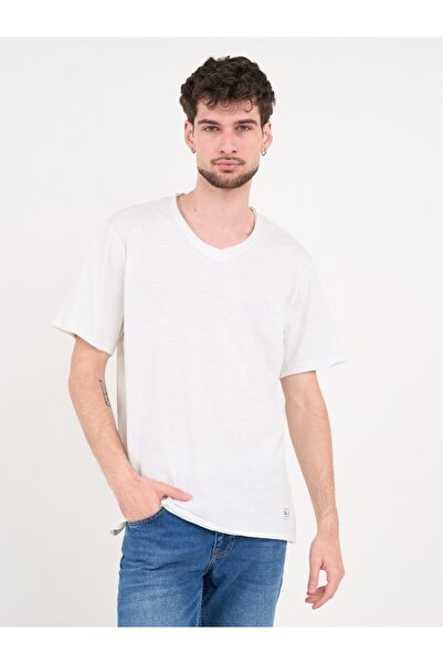 Lee Cooper - Tricou barbat de culoare uniforma cu detalii