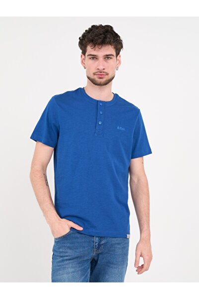 Lee Cooper - Tricou barbat cu detalii si nasturi