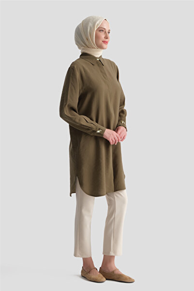 Armine Modal Blended Tunic Oil Green