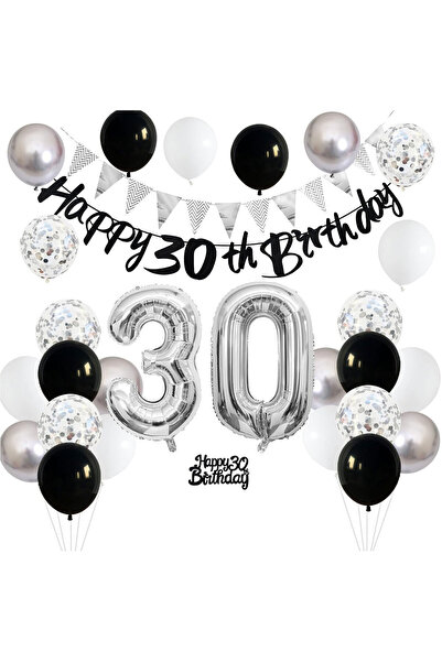 Generic Brand 30th Birthday Party Balloon Set