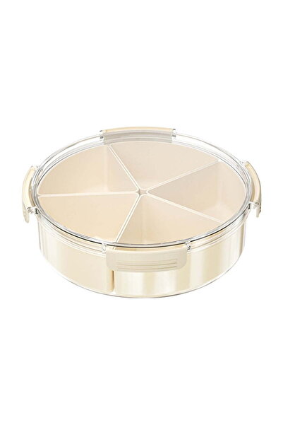 STARSTAR 5-Compartment Snack Tray with Lid, Airtight Compartmentalized Food S...