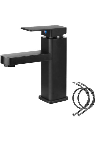 STARSTAR Black bathroom faucet, alloy basin mixer faucet, hot and cold water ...