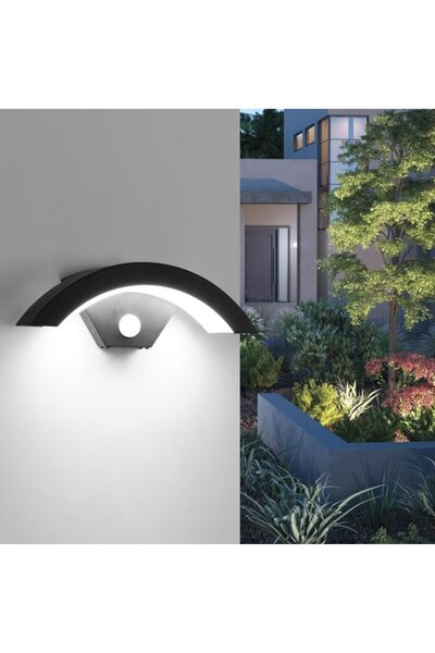 STARSTAR 24W Modern 6500K LED Outdoor Wall Light with Motion Detector, IP65 W...