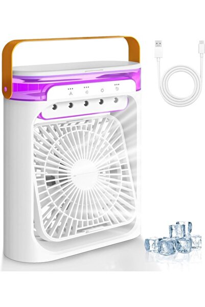 Morvena Picks Mini aparat de aer condiționat mobil 4 în 1, ventilator persona...