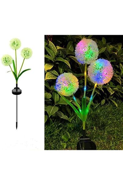 STARSTAR Solar Garden Light Simulated Dandelion Flower Outdoor Decoration Cou...