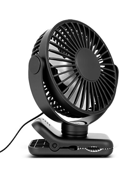 Morvena Picks Ventilator de birou USB, ventilator mic de birou cu clemă, vent...