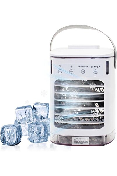STARSTAR Mobile Mini Air Cooler with 4 Wind Settings, 7-Color LED, Large Wate...
