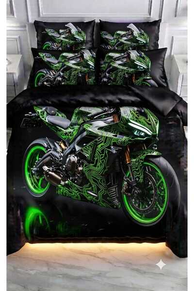 Elmas Dizayn 160X240 cm Youth Boy's Bedding Set Organic Cotton Satin Luxury P...