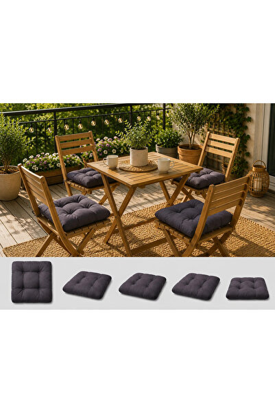 TextiLici Set 4 Perne Scaun LuxSeat – 40x40x7 cm – 300 g/mp, Matlasate, Inter...