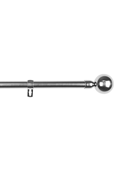 OEM Bară de perdea simplă, metalică, reglabilă, rezistentă, argintie, 160-310cm