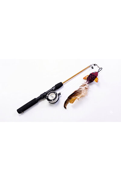 Generic Brand Interactive Cat Toy with Thread Spool and Feather Fish |   Fish...