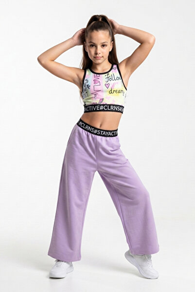 Colorinas Movy 2 Threaded Elastic Waist Girls' Sweatpants